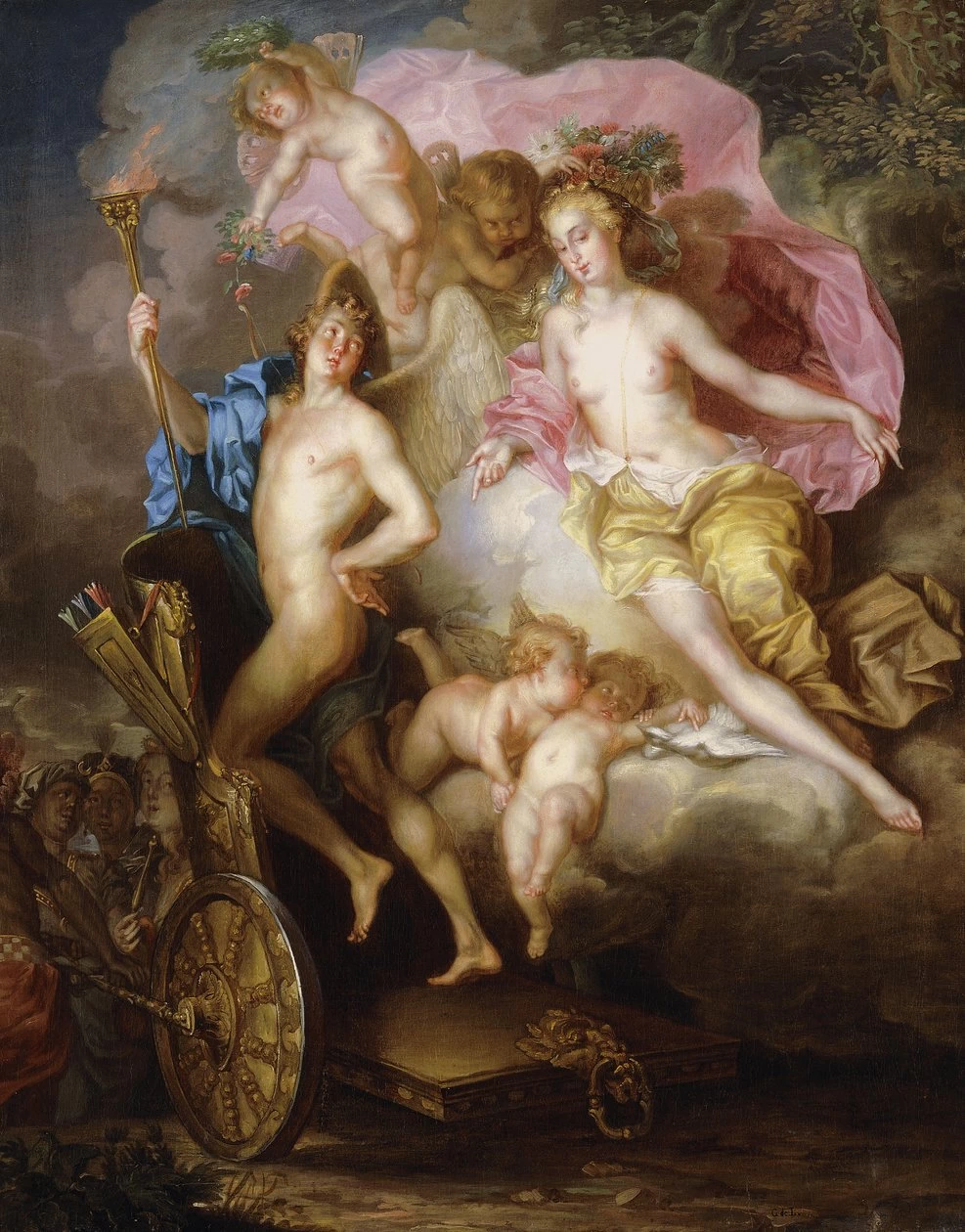 Il Trionfo di Venere e Cupido con il Carro di Cupido